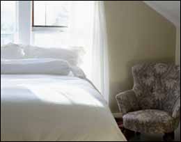 Bedroom with Drapery