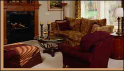 Custom-themed Interior with Fireplace